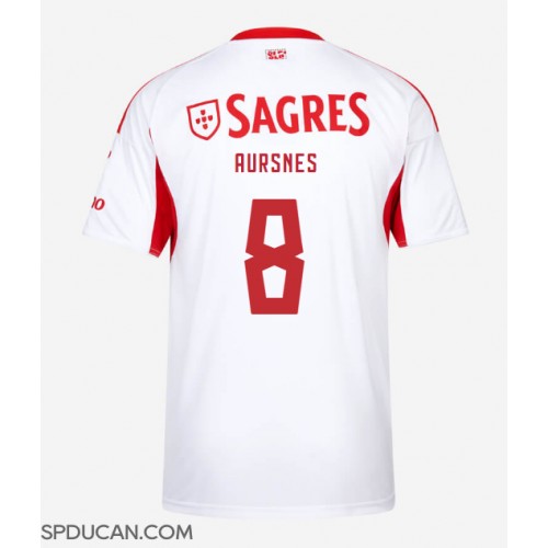 Muški Nogometni Dres Benfica Fredrik Aursnes #8 Rezervni 2025-26 Kratak Rukav